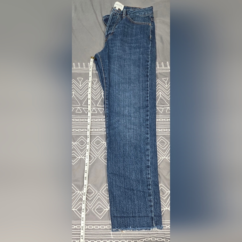 Sezane Cropped Straight Leg Jeans Size 25 - Picture 3 of 9